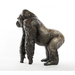 Bronze Gorilla Sculpture - Sculpture Caswell