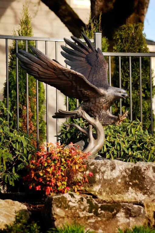 Bronze Bald Eagle Sculpture - Guardian Spirit-5