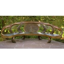 Bronze Bench Sculpture - Iris Bench