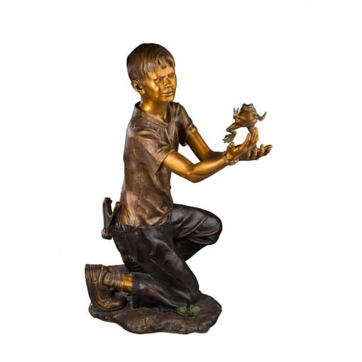 Bronze Boy Sculpture - A Boy's Life