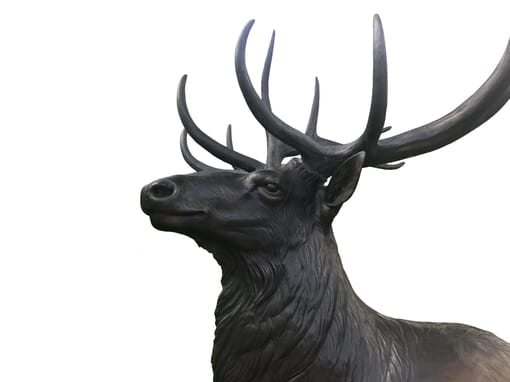 Bronze Bull Elk Sculpture-7