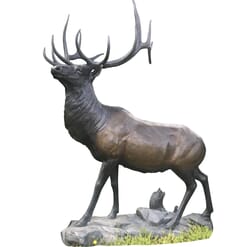 Bronze Bull Elk Sculpture