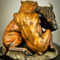 Bronze Bull and Bear Sculpture-1