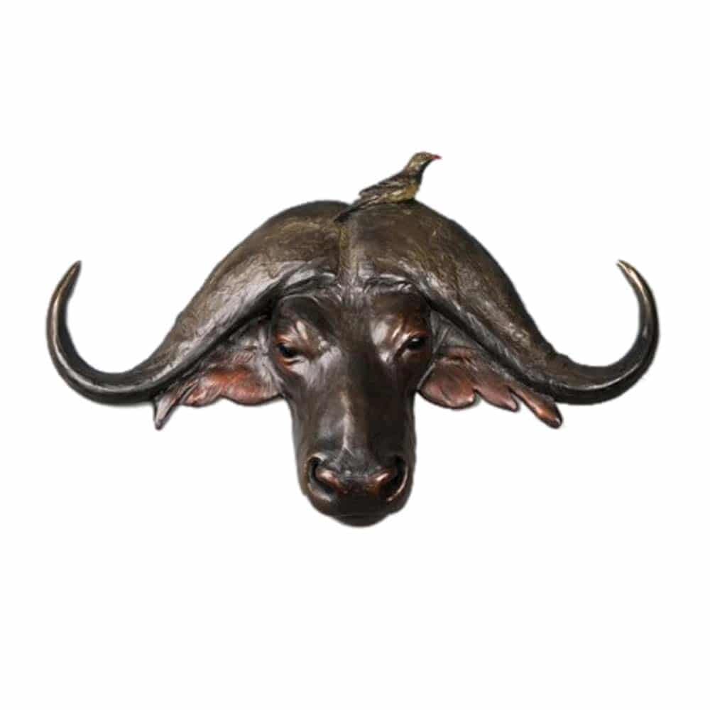Bronze Cape Buffalo Sculpture - Caswell
