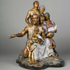 Bronze Christ's Family Sculpture-2