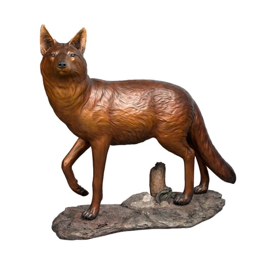Bronze Coyote Sculpture