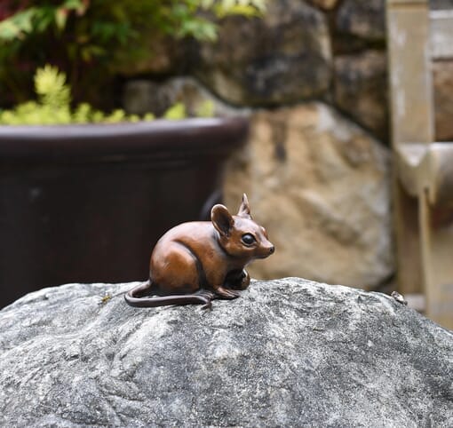 Bronze Deer Mouse Sculpture-1