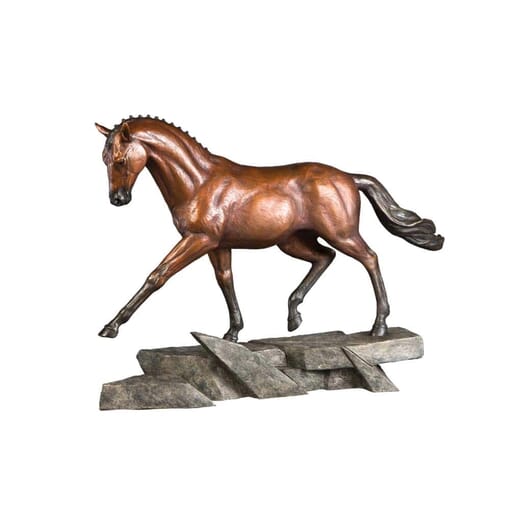 Bronze Dressage Horse Sculpture