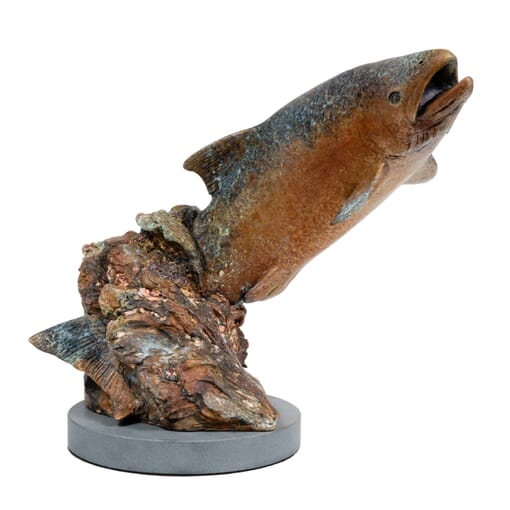 Bronze Fish Sculpture - Splash Dance-2
