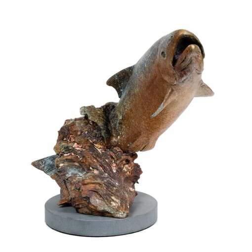 Bronze Fish Sculpture - Splash Dance-3