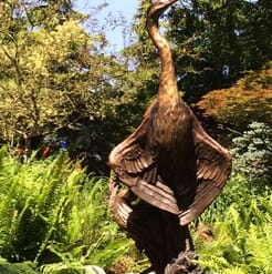 Bronze Great Blue Herons Sculpture-1