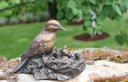 Bronze Meadowlarks Sculpture-1