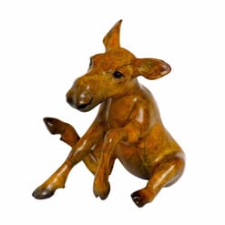 Bronze Moose Calf Sculpture-1