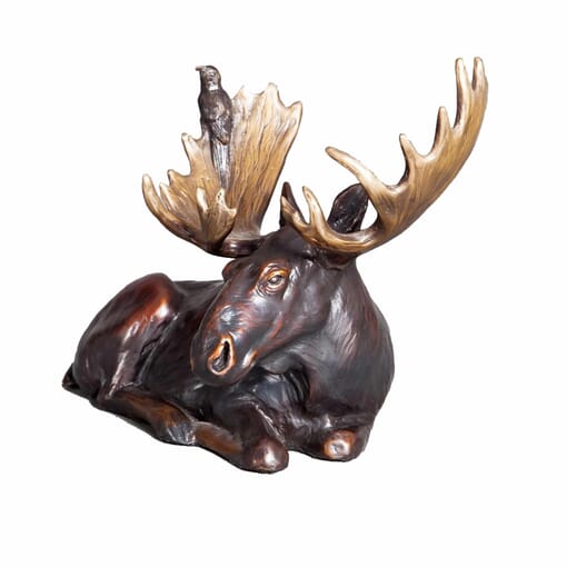 Bronze Moose Sculpture - Mini-1