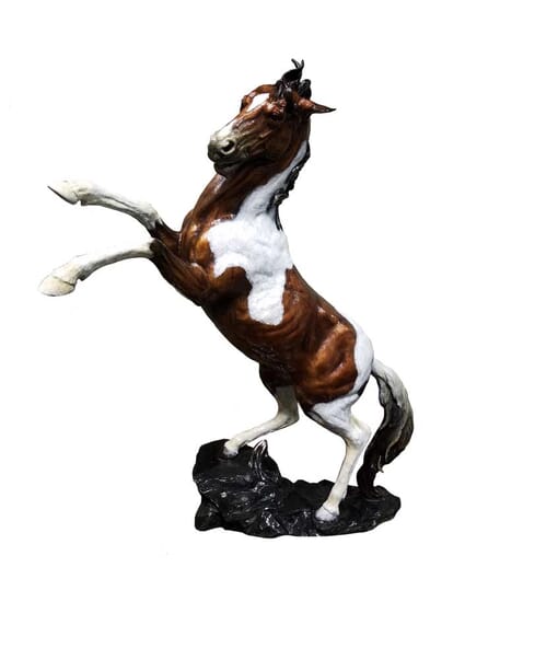 Bronze Mustang Horse Sculpture