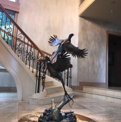 Bronze Pheasants Sculpture-3