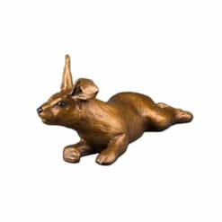 Bronze Rabbit Sculpture - Wild Hare