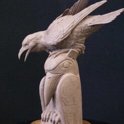 Bronze Raven Sculpture-2