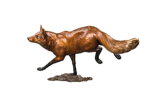 Bronze Red Fox Sculpture-1