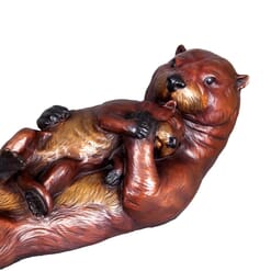 Bronze Sea Otter and Pup Sculpture-1