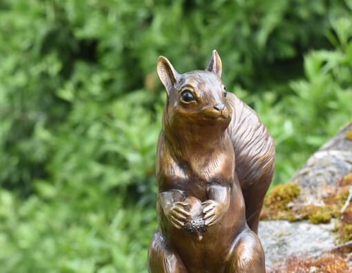 Bronze Western Native Squirrel Sculpture-1