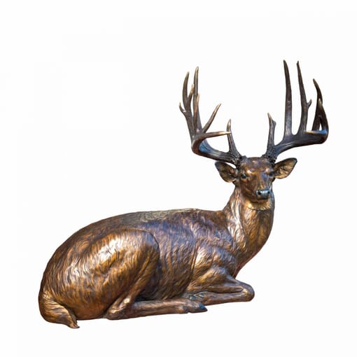 Bronze White-tailed Deer Sculpture