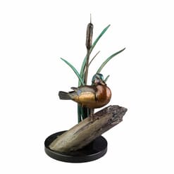 Bronze Wood Duck Sculpture
