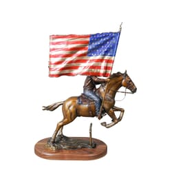 Cowboy with Horse Bronze Sculpture-2
