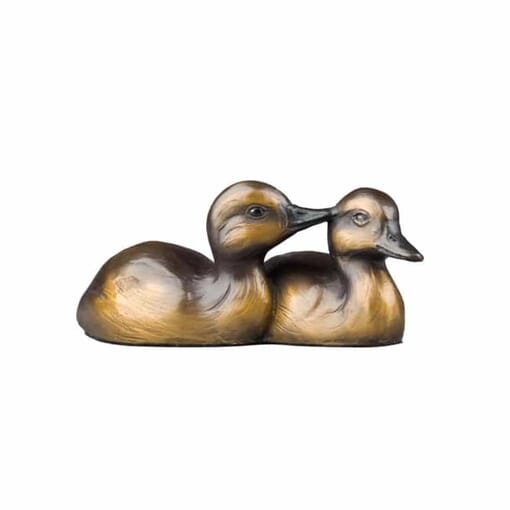 Duckling Bronze Sculpture - Best Friends
