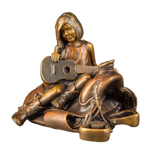 Girl Bronze Sculpture - Nashville Dreams