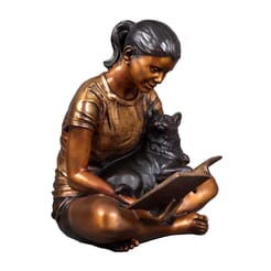 Girl with Cat Bronze Sculpture